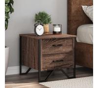 Bedside Cabinet Nightstand Bed Side Table Bed Cabinet Engineered Wood vidaXL
