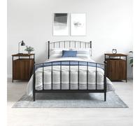 vidaXL Bedside Cabinets 2 pcs Brown Oak 40x42x60 cm Engineered Wood