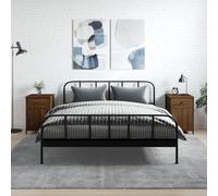 vidaXL Bedside Cabinets 2 pcs Brown Oak 40x42x60 cm Engineered Wood