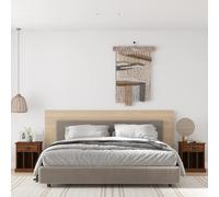 (brown oak, 2 pcs) vidaXL Bedside Cabinets Bedside Table Nightstand Telephone Stand Table Bedroom