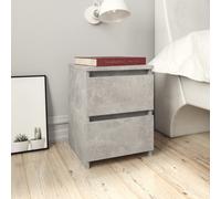 vidaXL Bedside Cabinets 2 pcs Concrete Grey 30x30x40 cm Engineered Wood