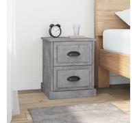 vidaXL Bedside Cabinets 2 pcs Concrete Grey 39x39x47.5 cm Engineered Wood