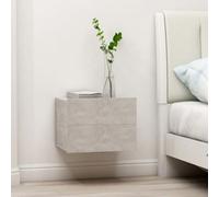 Bedside Cabinets 2 pcs Concrete Grey 40x30x30 cm Chipboard