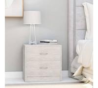 Bedside Cabinets 2 pcs Concrete Grey 40x30x40 cm Chipboard