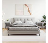 Bedside Cabinets Nightstand Side Table Bed Cabinet Engineered Wood vidaXL