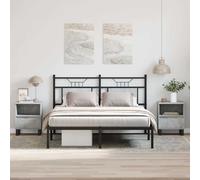 Bedside Cabinets Nightstand Side Table Bed Cabinet Engineered Wood vidaXL