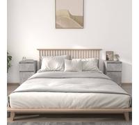 vidaXL Bedside Cabinets 2 pcs Concrete Grey 40x35x70 cm