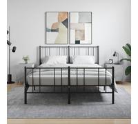 vidaXL Bedside Cabinets 2 pcs Concrete Grey 40x40x50 cm Engineered Wood