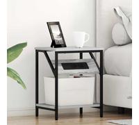 vidaXL Bedside Cabinets 2 pcs Grey sonoma 38 x 30 x 48 cm