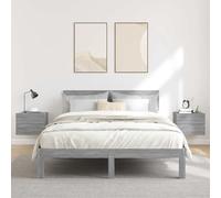 vidaXL Bedside Cabinets 2 pcs Grey Sonoma 40x30x30 cm Engineered Wood