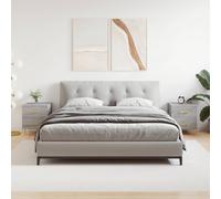 Bedside Cabinets Nightstand Bedside Table Bed Cabinet Engineered Wood vidaXL