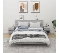 vidaXL Bedside Cabinets 2 pcs Grey Sonoma 40x35x50 cm