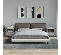 vidaXL Bedside Cabinets 2 pcs Grey Sonoma 40x35x50 cm