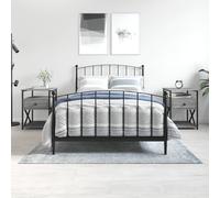Vidaxl Bedside Cabinets 2 Pcs Grey Sonoma 40X42X55 Cm Engineered Wood, Grey