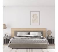 Vidaxl Bedside Cabinets 2 Pcs Grey Sonoma 43X36X50 Cm, Grey