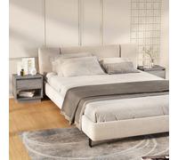 Vidaxl Bedside Cabinets 2 Pcs Grey Sonoma 45X34X44 Cm Engineered Wood