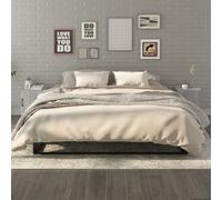 Bedside Cabinet 2pcs Grey Sonoma 40x40x50 cm Engineered Wood & Metal w/ Storage