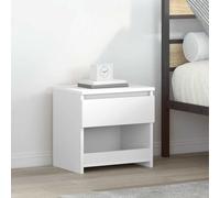 vidaXL Bedside Cabinets 2 pcs High Gloss White 40x30x39 cm Engineered Wood