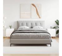 vidaXL Bedside Cabinets 2 pcs High Gloss White 40x40x50 cm Engineered Wood