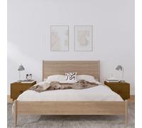 vidaXL Bedside Cabinets 2 pcs Honey Brown 40x34x35 cm Solid Wood Pine