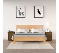 vidaXL Bedside Cabinets 2 pcs Honey Brown 50x35x61.5 cm Solid Wood Pine