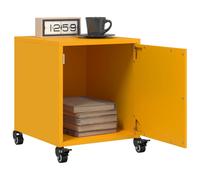 vidaXL Bedside Cabinets 2 pcs Mustard Yellow 36x39x43.5 cm Steel