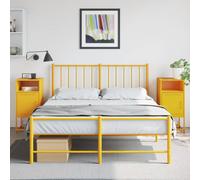 Bedside Cabinet Nightstand Bedroom Bed Cabinet Bed Side Table Steel vidaXL