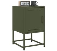 vidaXL Bedside Cabinets 2 pcs Olive Green 36x39x60.5 cm Steel