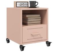 vidaXL Bedside Cabinets 2 pcs Pink 36x39x43.5 cm Steel