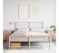 Bedside Cabinet Bedroom Nightstand Bed Side Table Bed Cabinet Steel vidaXL