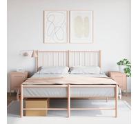 Bedside Cabinets 2pcs Pink Steel Nightstand 36x39x50.5 cm Compact with 2 Drawers