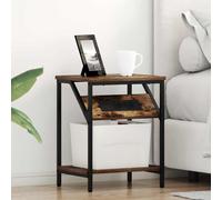vidaXL Bedside Cabinets 2 pcs Smoked oak 38 x 30 x 48 cm