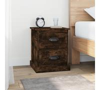 vidaXL Bedside Cabinets 2 pcs Smoked Oak 39x39x47.5 cm Engineered Wood