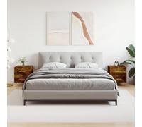 vidaXL Bedside Cabinets 2 pcs Smoked Oak 40x35x47.5 cm Engineered Wood