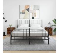 vidaXL Bedside Cabinets 2 pcs Smoked Oak 40x35x47.5 cm Engineered Wood