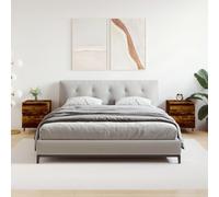 Bedside Cabinets Nightstand Side Table Bed Cabinet Engineered Wood vidaXL