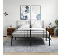 vidaXL Bedside Cabinets 2 pcs Smoked Oak 40x35x50 cm Engineered Wood