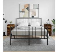 vidaXL Bedside Cabinets 2 pcs Smoked Oak 40x35x69 cm Engineered Wood