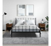 Bedside Cabinets Side Table Nightstand Bedside Table Engineered Wood vidaXL