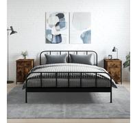 vidaXL Bedside Cabinets 2 pcs Smoked Oak 40x42x60 cm Engineered Wood