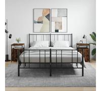 vidaXL Bedside Cabinets 2 pcs Smoked Oak 40x42x60 cm Engineered Wood