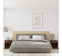 (smoked oak, 2 pcs) vidaXL Bedside Cabinets Bedside Table Nightstand Telephone Stand Table Bedroom