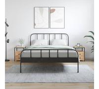 vidaXL Bedside Cabinets 2 pcs Sonoma Oak 34x35.5x50 cm Engineered Wood