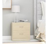 Vidaxl Bedside Cabinets 2 Pcs Sonoma Oak 40X30X40 Cm Engineered Wood