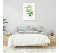 Bedside Cabinet 2pc Sonoma Oak 40x39x40cm Engineered Wood Compact Nightstand Set