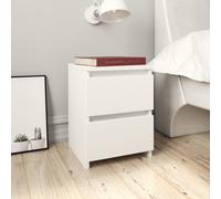 Vidaxl Bedside Cabinets 2 Pcs White 30X30X40 Cm Engineered Wood