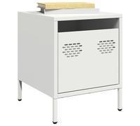 vidaXL Bedside Cabinets 2 pcs White 35x39x43.5 cm Steel