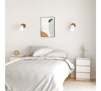 Vidaxl Bedside Cabinets 2 Pcs White 40X29.5X64 Cm Solid Pine Wood