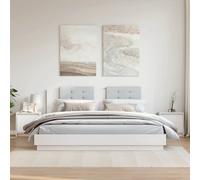 vidaXL Bedside Cabinets 2 pcs White 40x30.5x40 cm Solid Pinewood, White