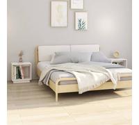 Vidaxl Bedside Cabinets 2 Pcs White 40X30X40 Cm Solid Wood Pine, White